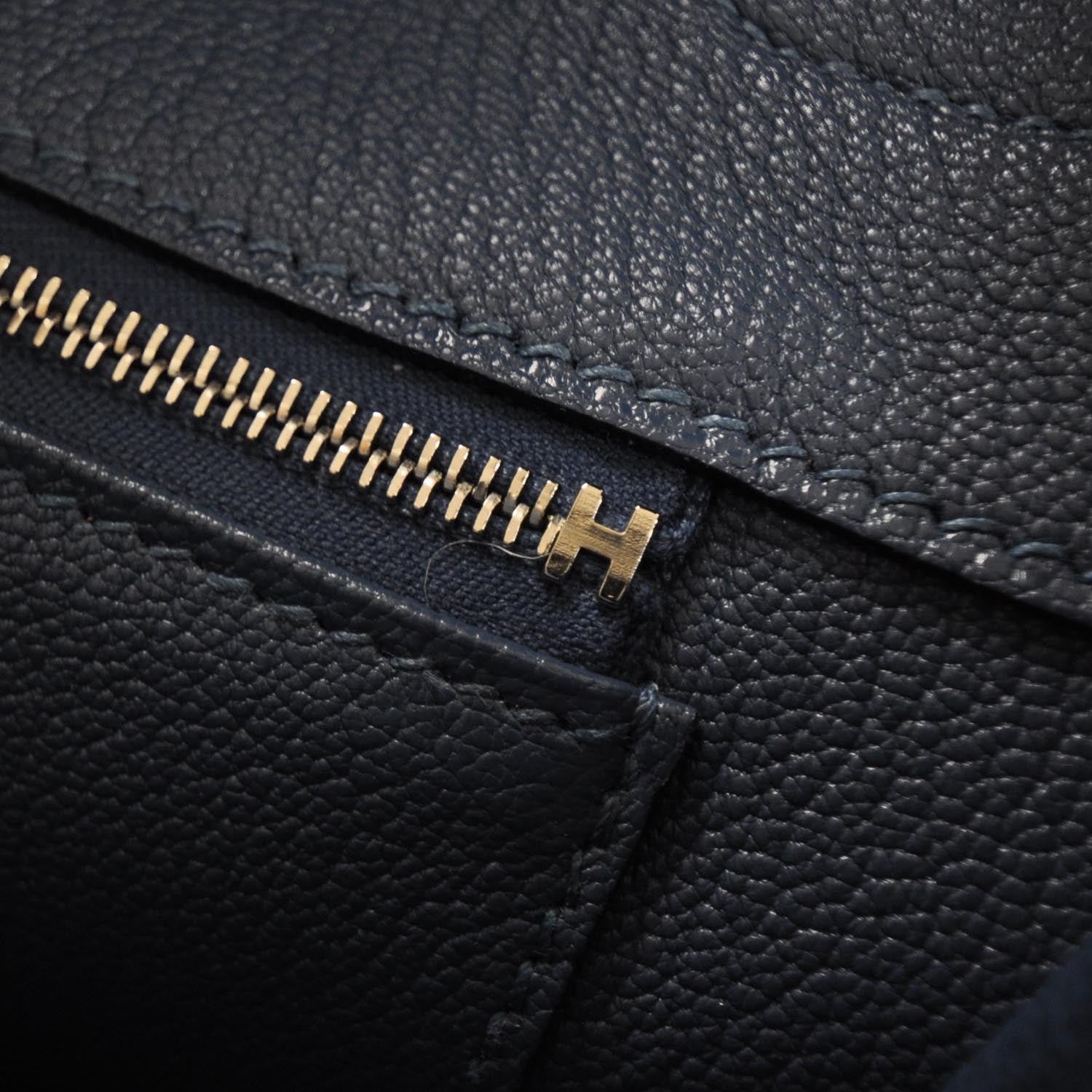 Hermes Taurillon Clemence Birkin 35 Bleu Thalassa NEW 9 of 11