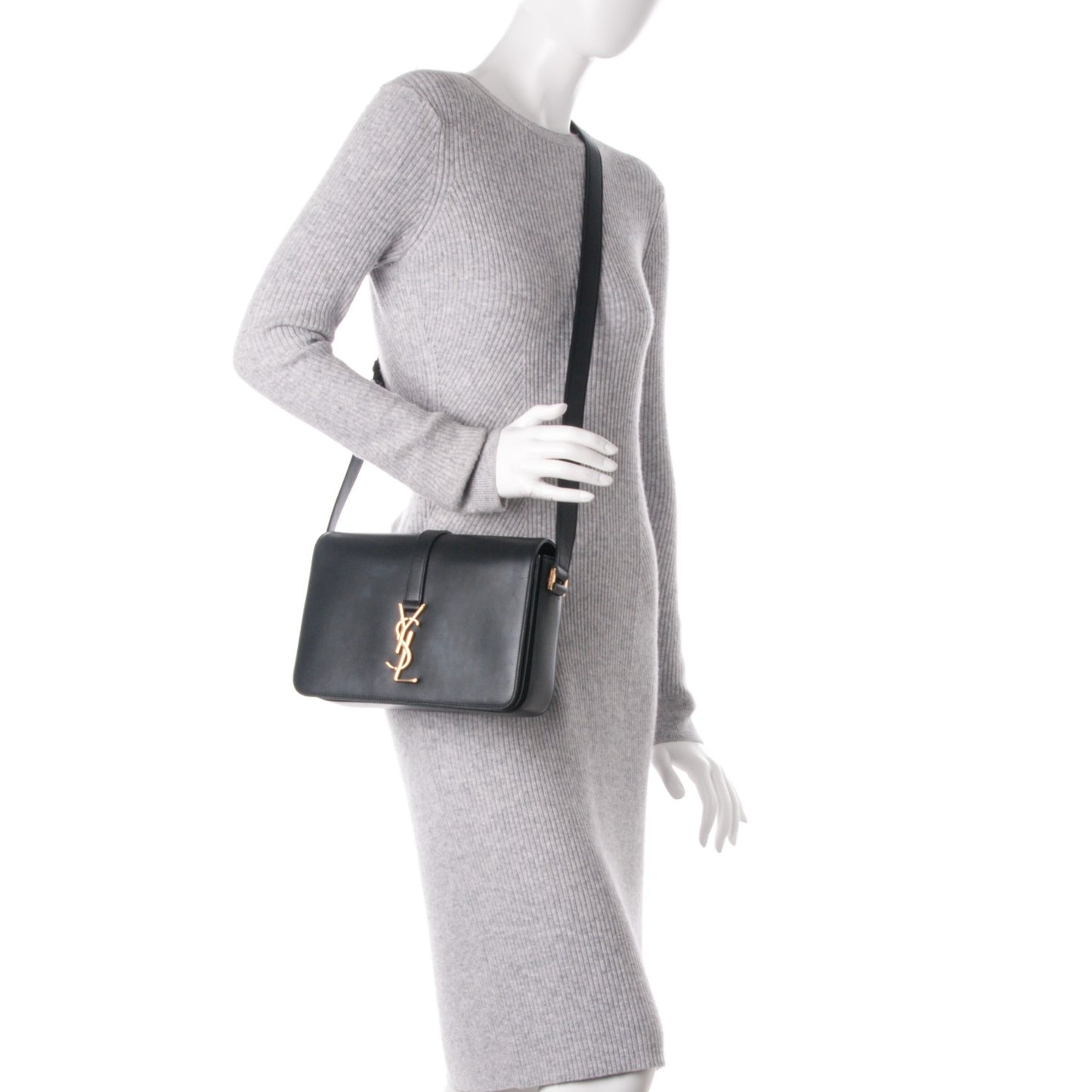 Smooth Calfskin Medium Classic Monogram Universite Bag Black