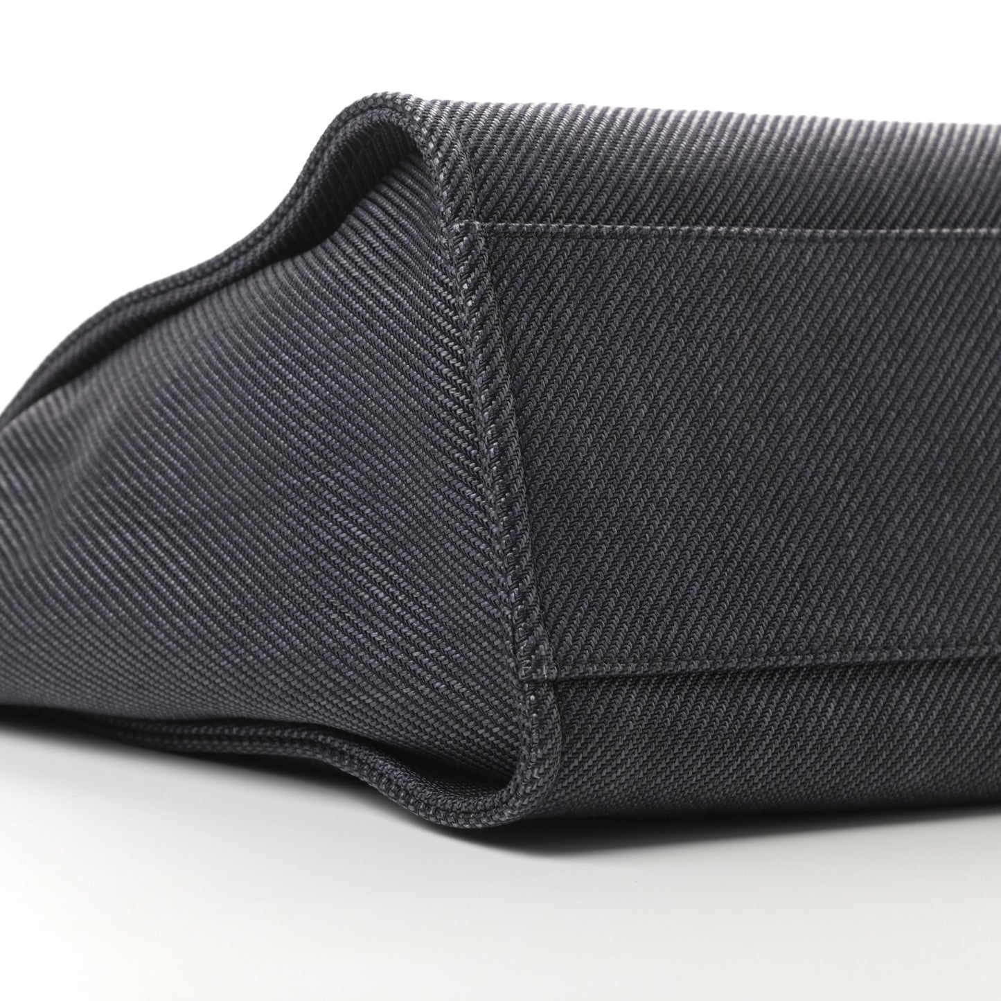 Mixed Fibers Calfskin Medium Deauville Tote Black