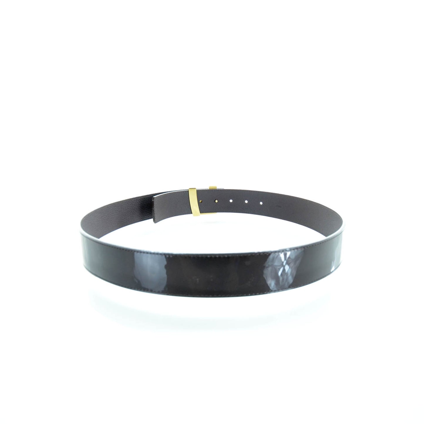 Patent LV Initiales Belt 90 36 Amarante