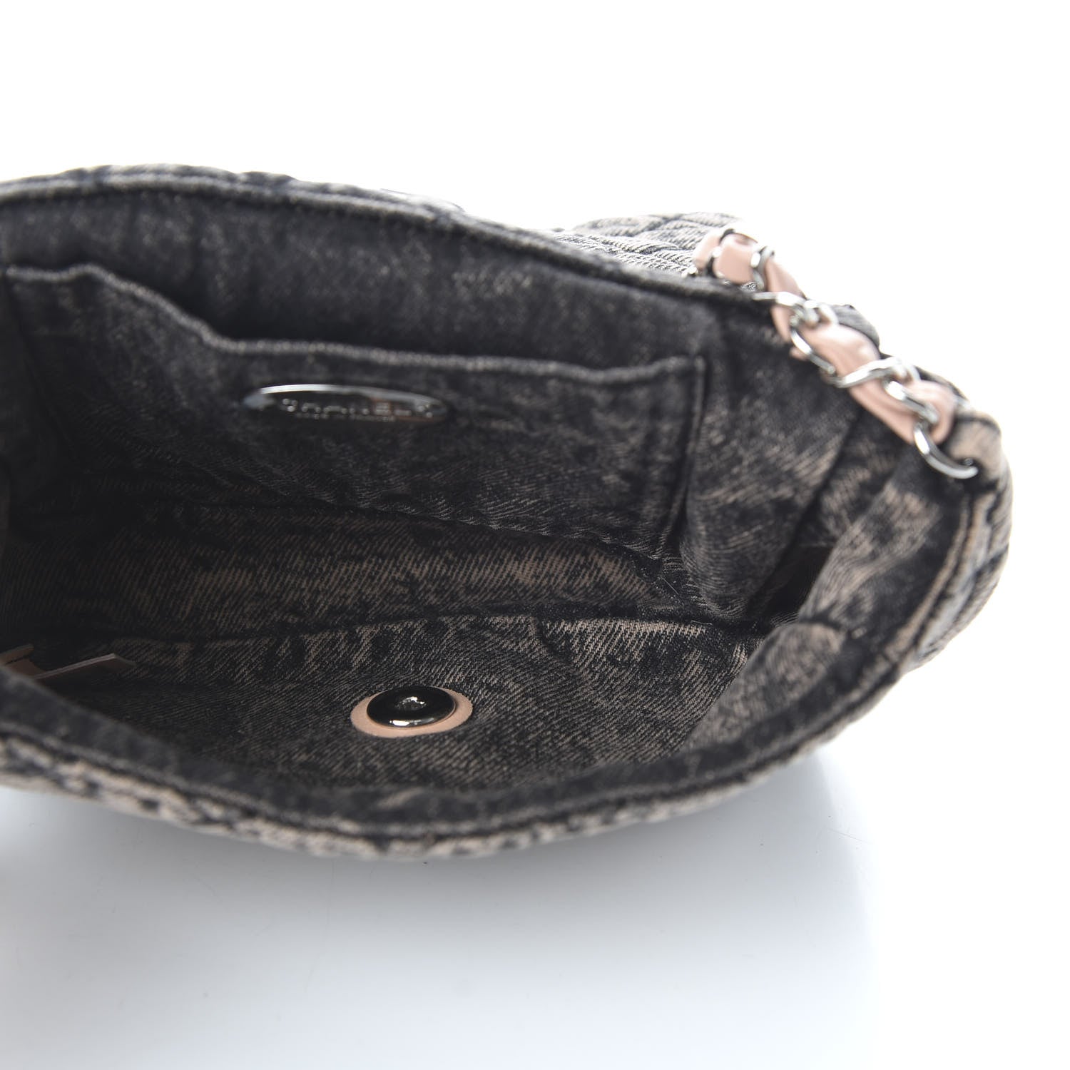 Chanel Washed Denim Quilted Small Denimpression Flap Rose Clair 5 of 11