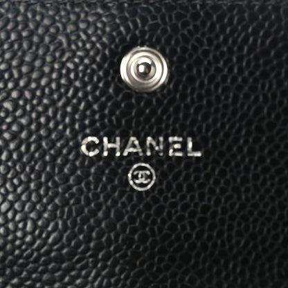 Chanel Caviar Quilted Large Gusset Flap Wallet Black 6 of 7