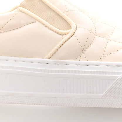 Christian Dior Cannage Quilted Womens Solar Slip On Sneakers 38 Off White 14 of 15
