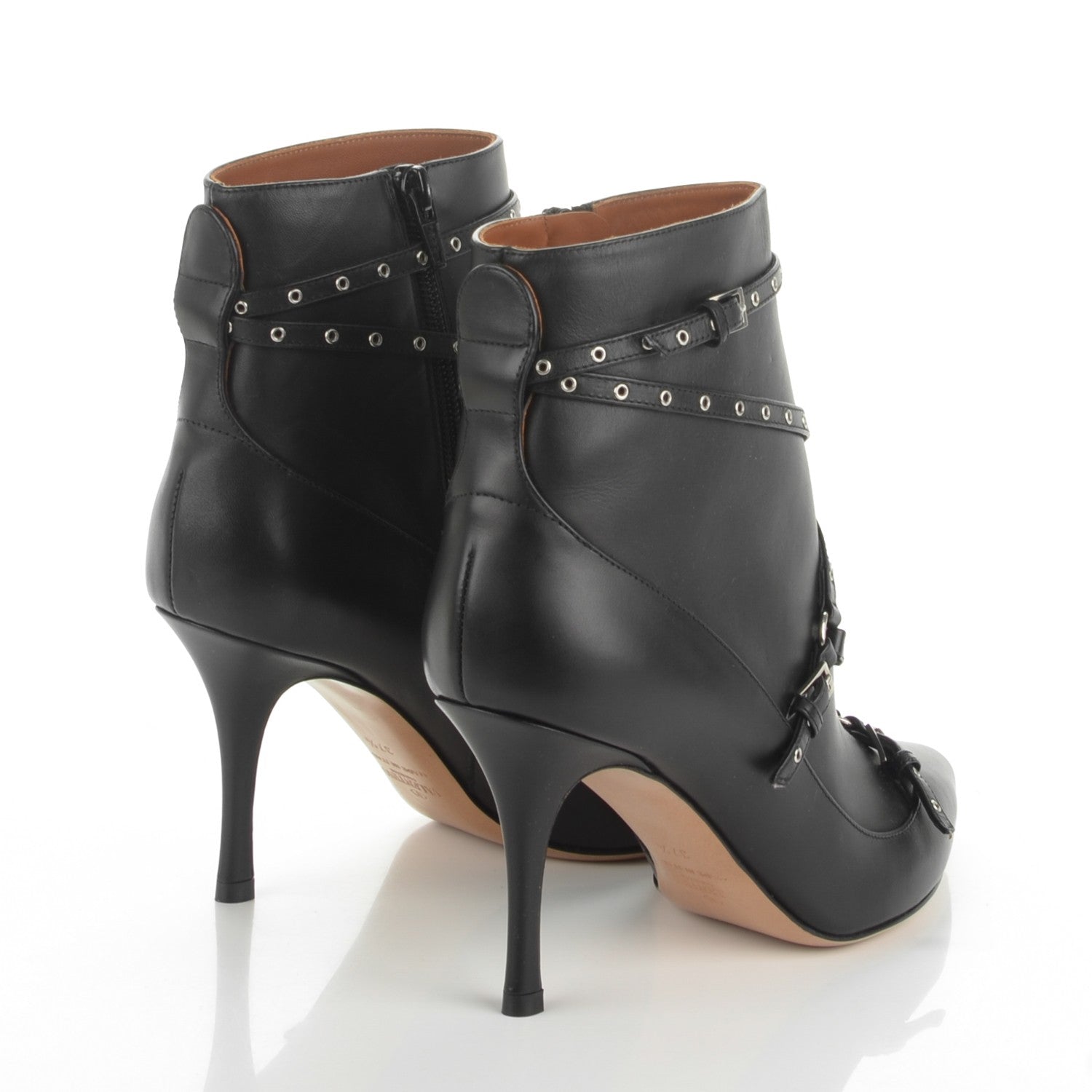Valentino Garavani Nappa Love Latch 100mm Ankle Boots 37.5 Black 4 of 7