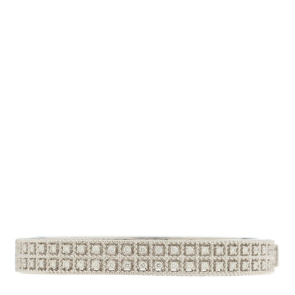 Roberto Coin 18K White Gold Diamond Byzantine Barocco Bangle Bracelet 1 of 4