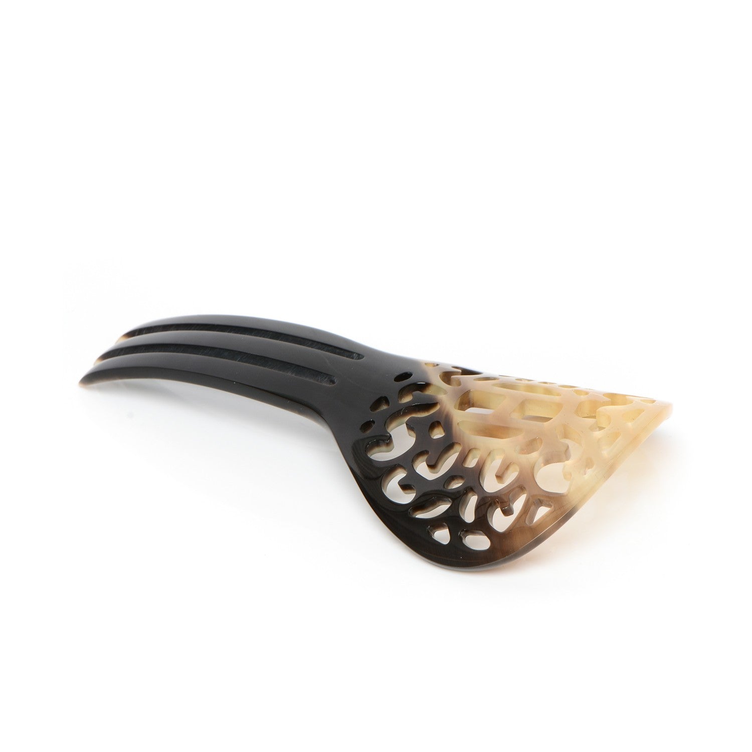 Hermes Buffalo Horn Rocaille Hair Comb 5 of 8
