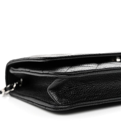Chanel Caviar Quilted Wallet on Chain WOC Black 10 of 12