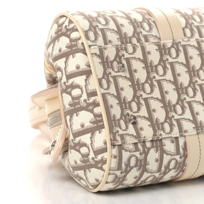 Christian Dior Monogram Vintage Flowers Frame Satchel Beige 8 of 12