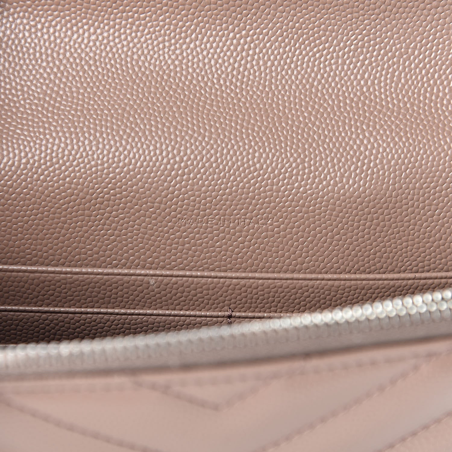 Saint Laurent Grain De Poudre Matelasse Chevron Monogram Envelope Chain Wallet Fard 7 of 12