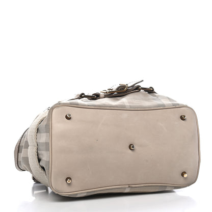 Burberry Canvas House Check Small Parsons Hobo Light Beige 4 of 8