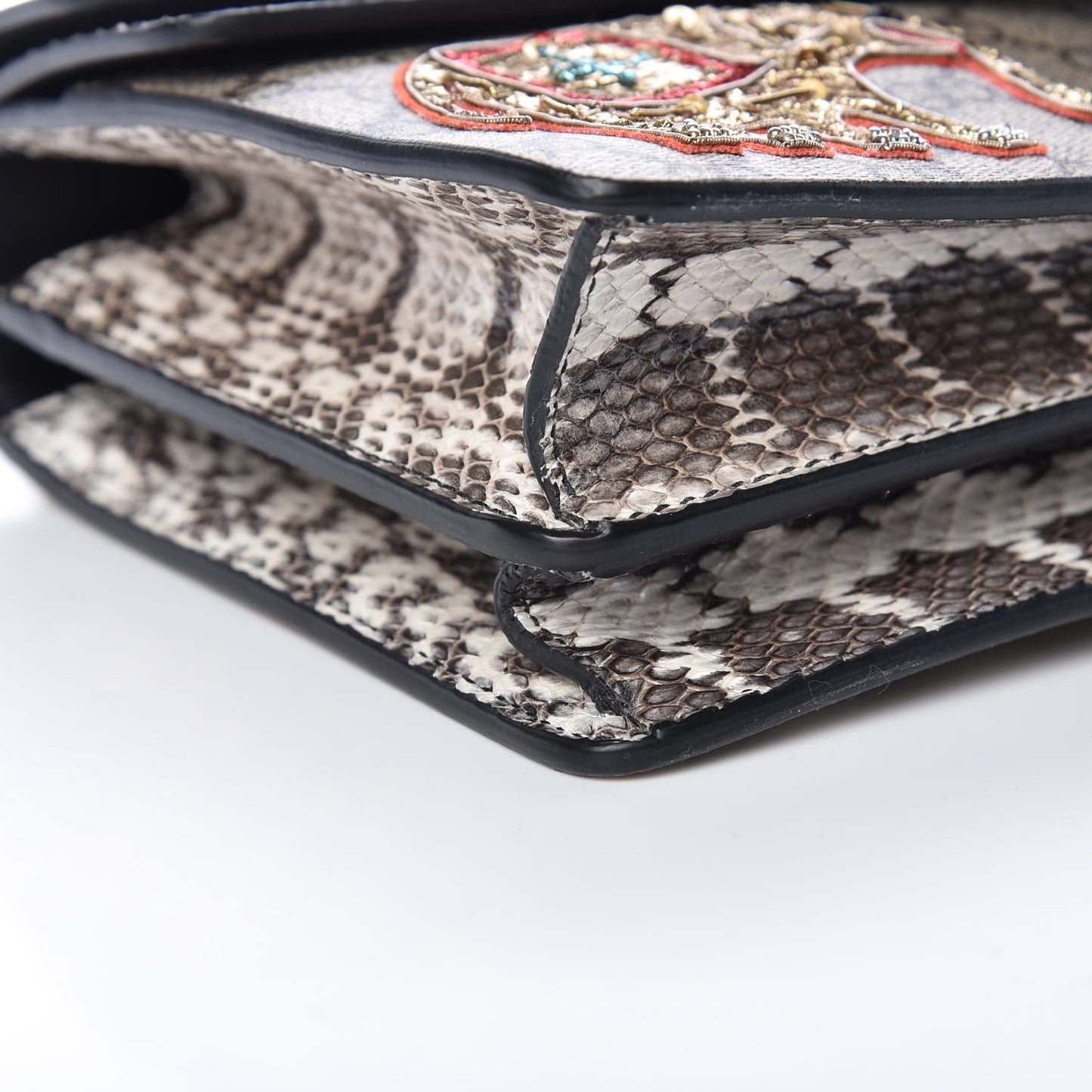 GG Supreme Monogram Elaphe Elephant Embroidered Small Dionysus Shoulder Bag