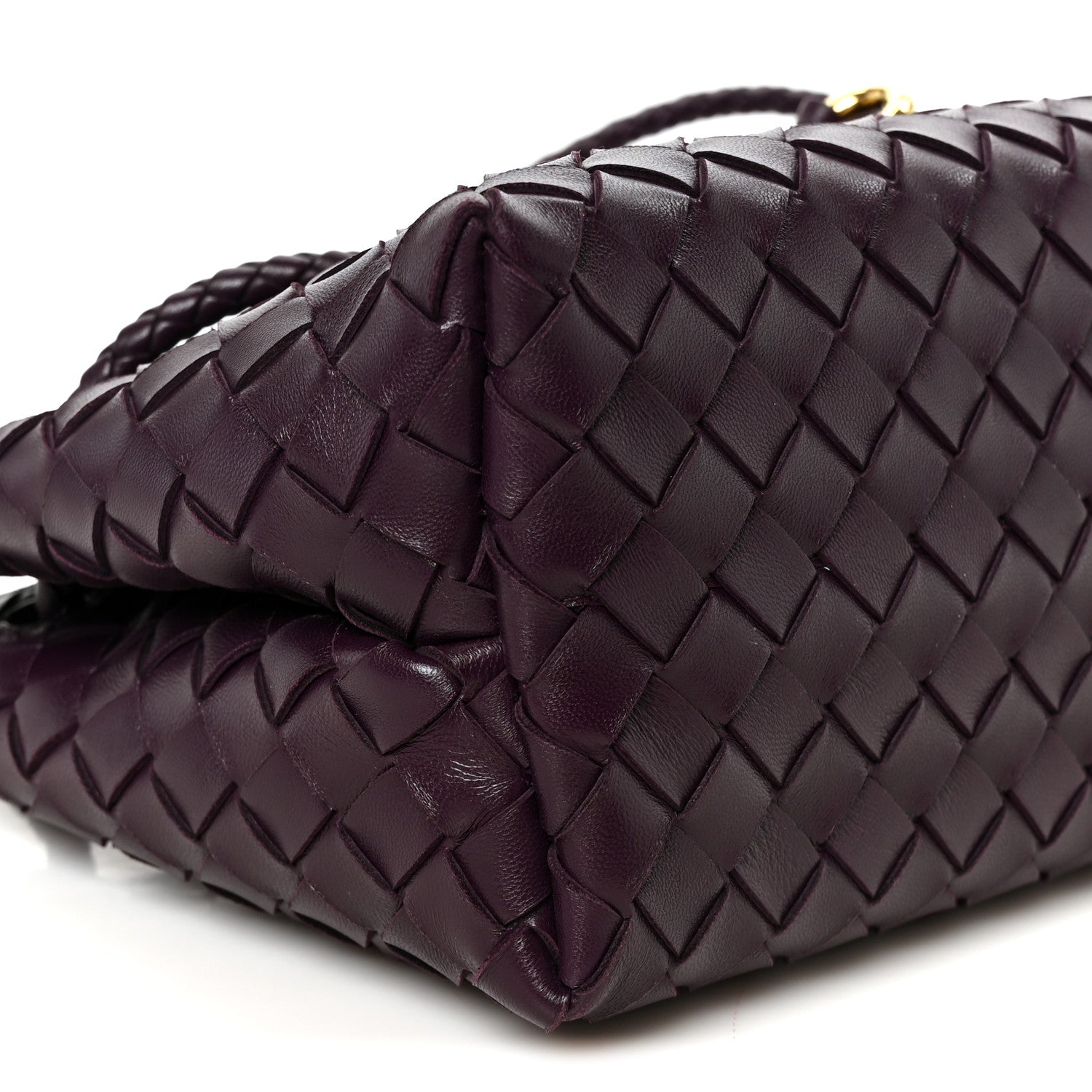 Bottega Veneta Nappa Intrecciato Small East West Andiamo Shoulder Bag Dark Mystic 11 of 12