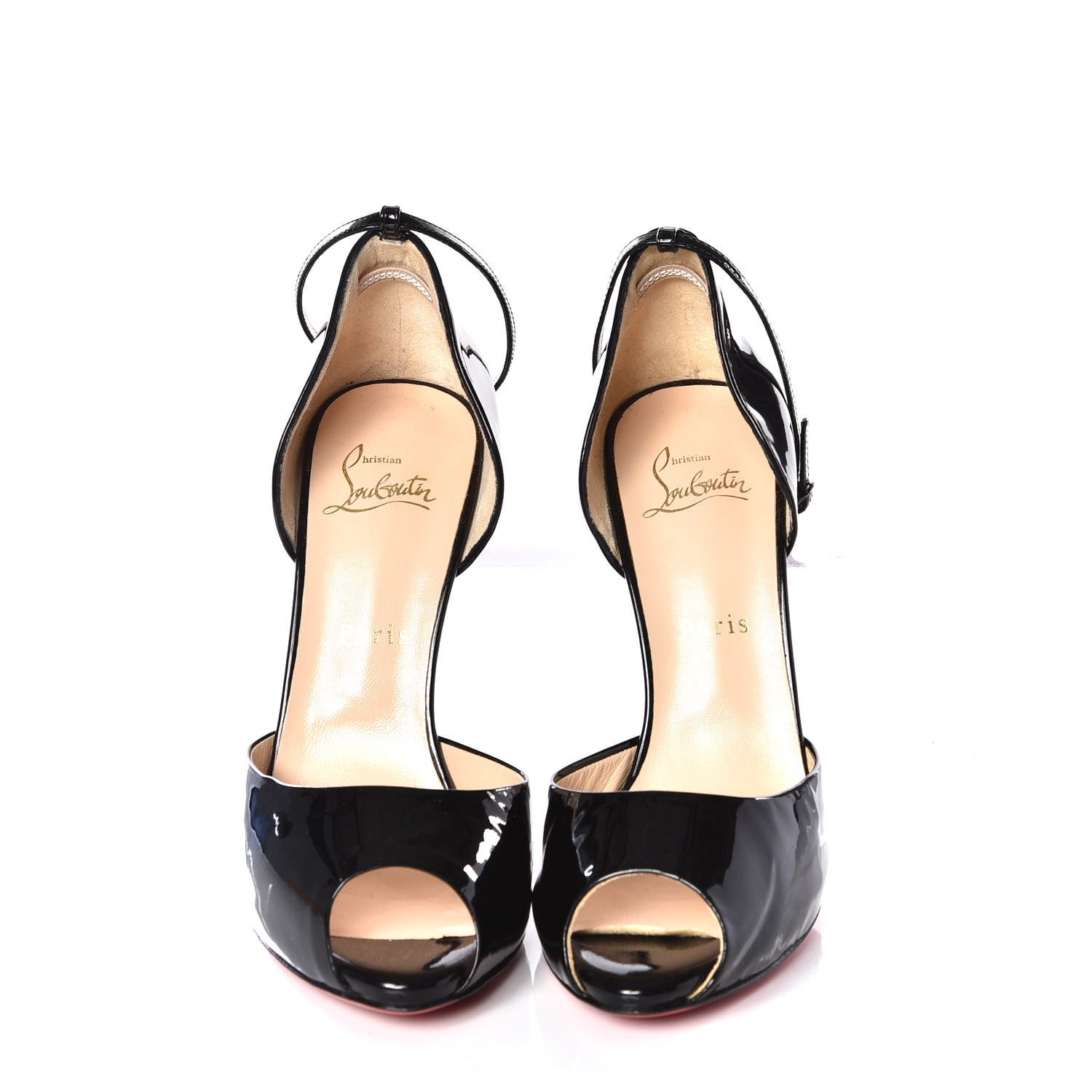 Christian Louboutin Patent Claudia 120 Pumps 39 Black 5 of 9