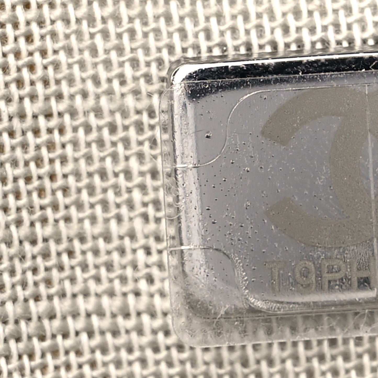 Metallic Calfskin Medium Deauville Tote Silver