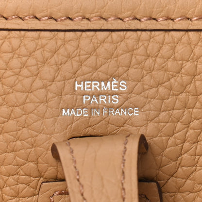 Hermes Taurillon Clemence Allegro Evelyne TPM Biscuit Cornaline White Gold 5 of 8