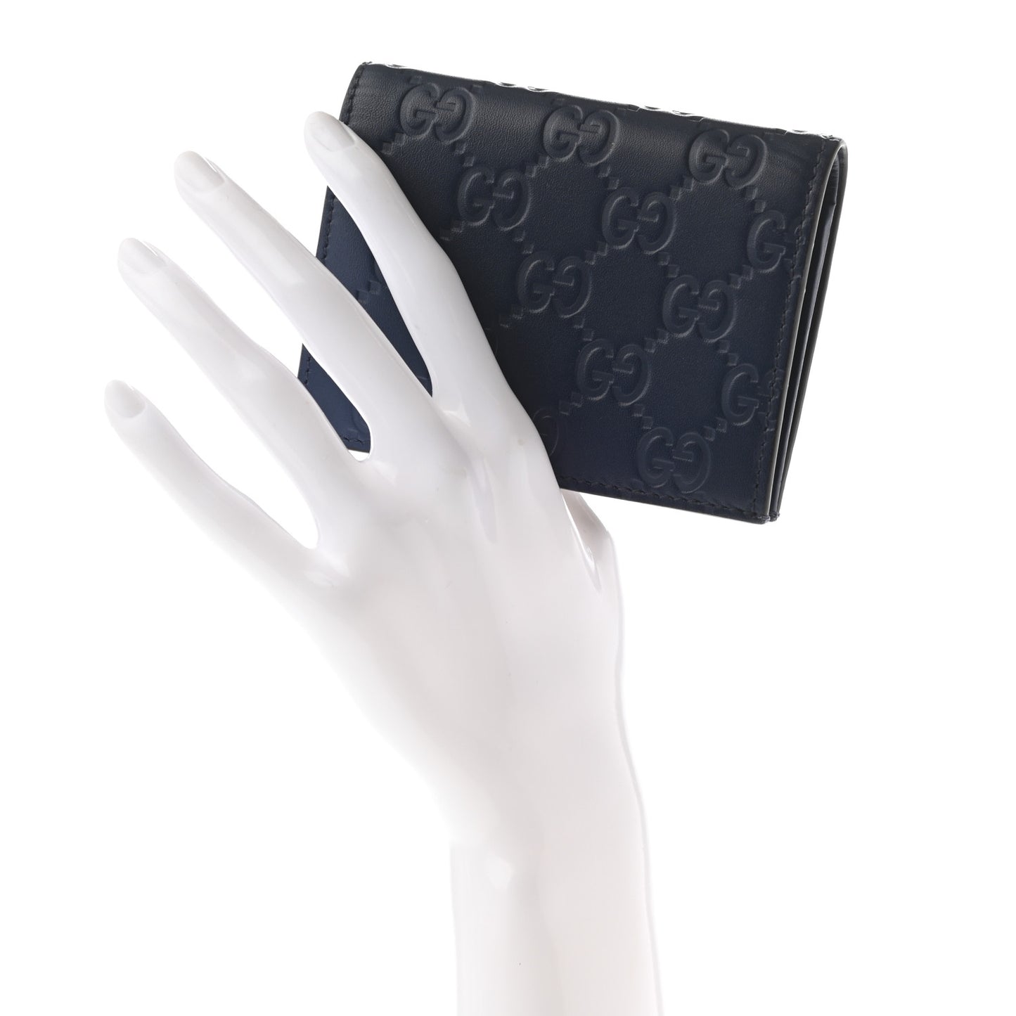 Guccissima Card Case Wallet Blue