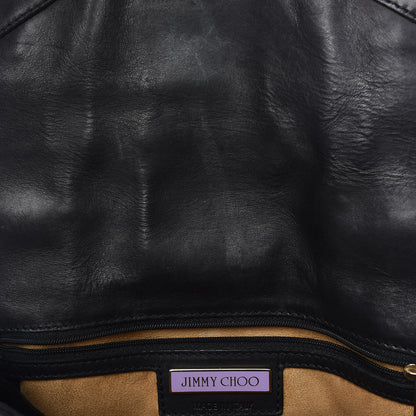 Jimmy Choo Calfskin Pauline Messenger Bag Black 8 of 24