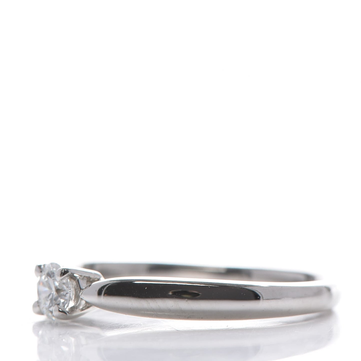 Platinum Diamond .17ct Harmony Solitaire Engagement Ring 4.75