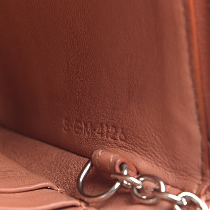 Celine Lambskin Bi-Color Solo Coin Card Case Terracotta Navy 8 of 11