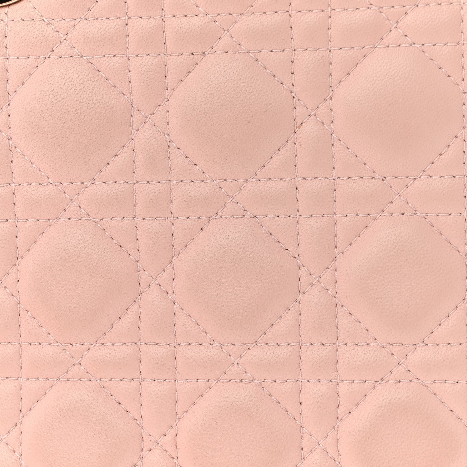 Christian Dior Lambskin Cannage Medium Lady Dior Light Pink 13 of 16