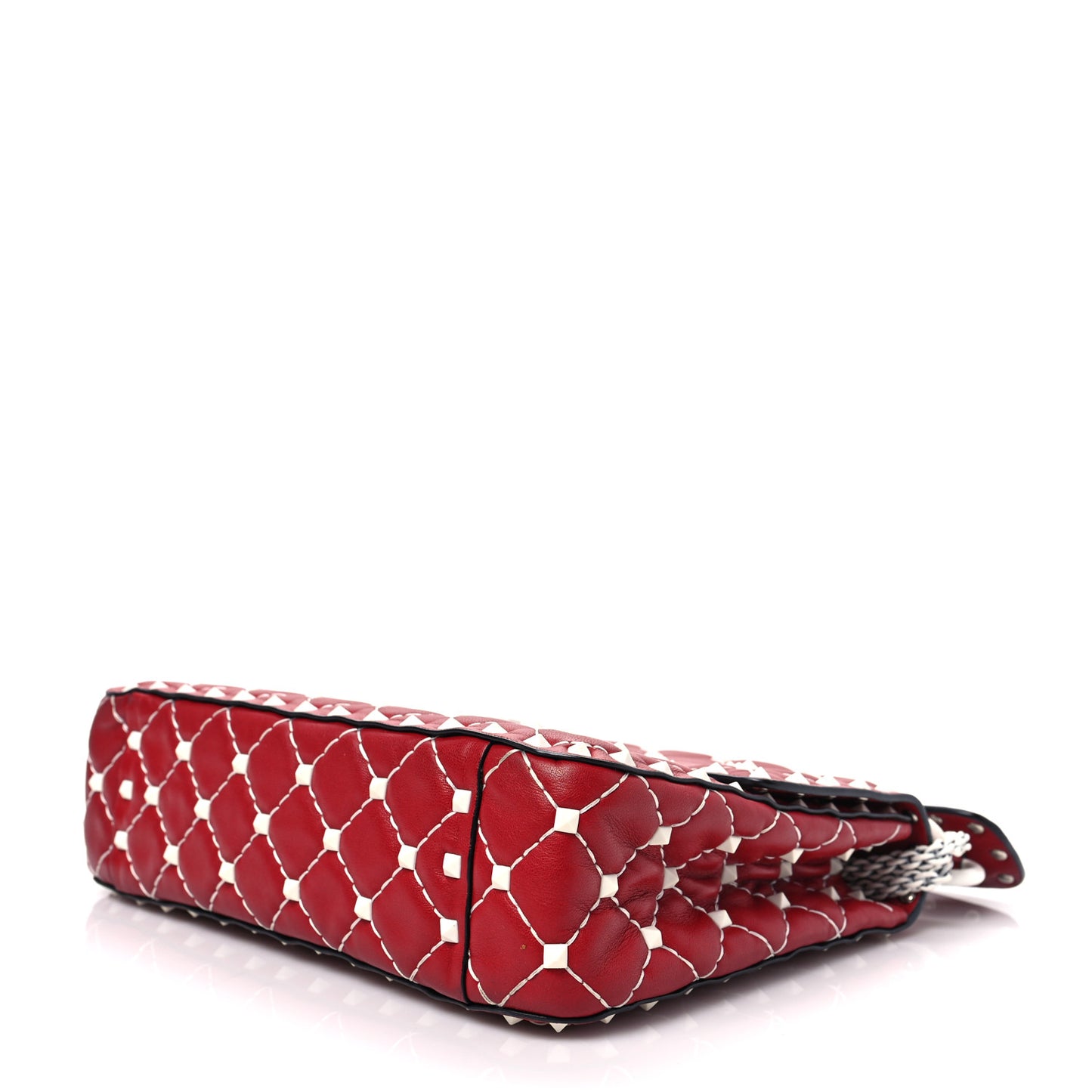 Lambskin Medium Free Rockstud Spike Shoulder Bag Rosso Valentino