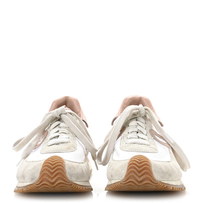 Loewe Nylon Suede Flow Runner Sneakers 41 White Powder 3 of 8