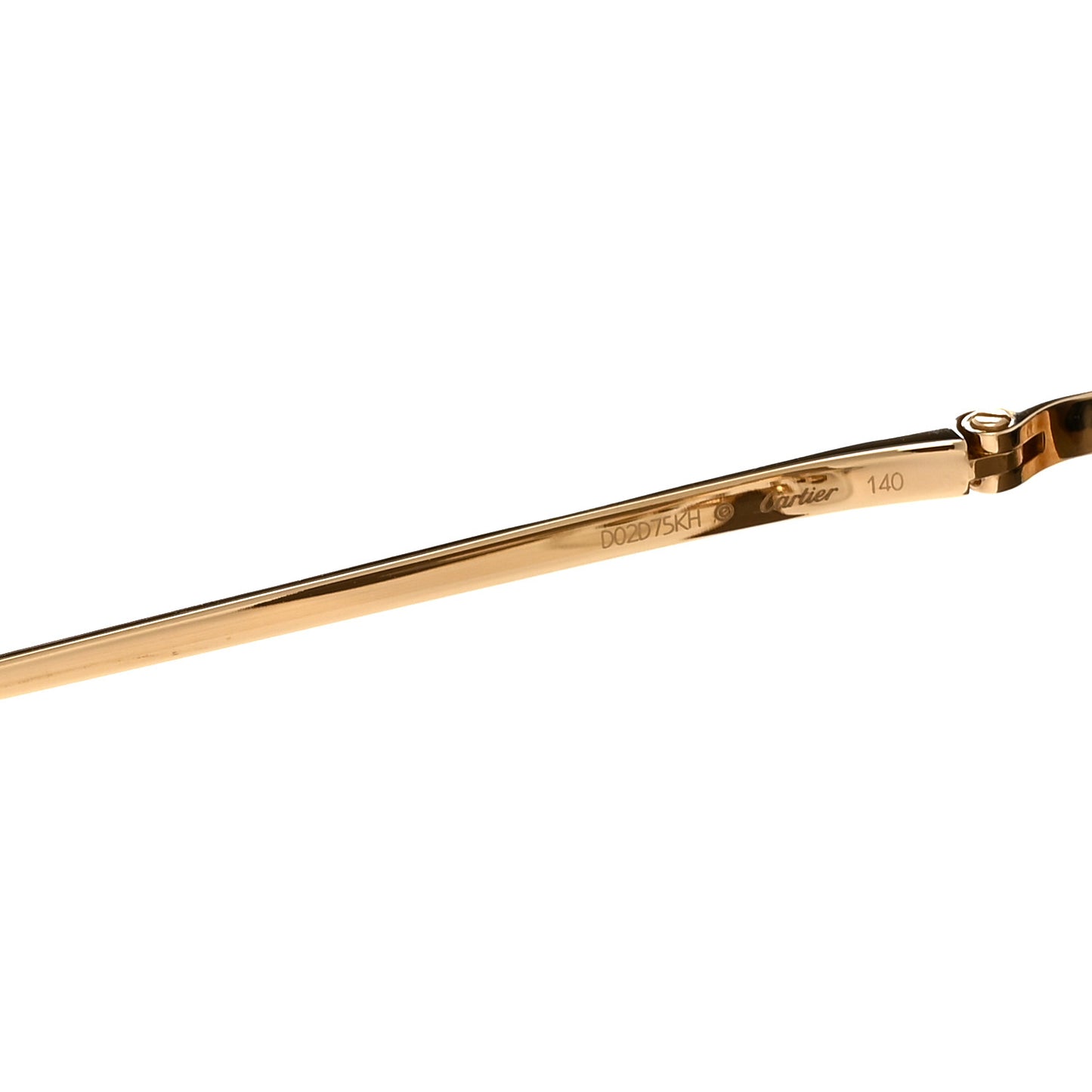 Panthere De Cartier Cat Eye Sunglasses Gold