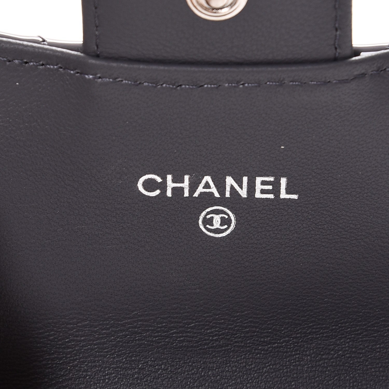 Chanel Patent Quilted Card Holder Dark Grey 6 of 9