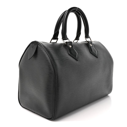 Louis Vuitton Epi Speedy 25 Black 2 of 10