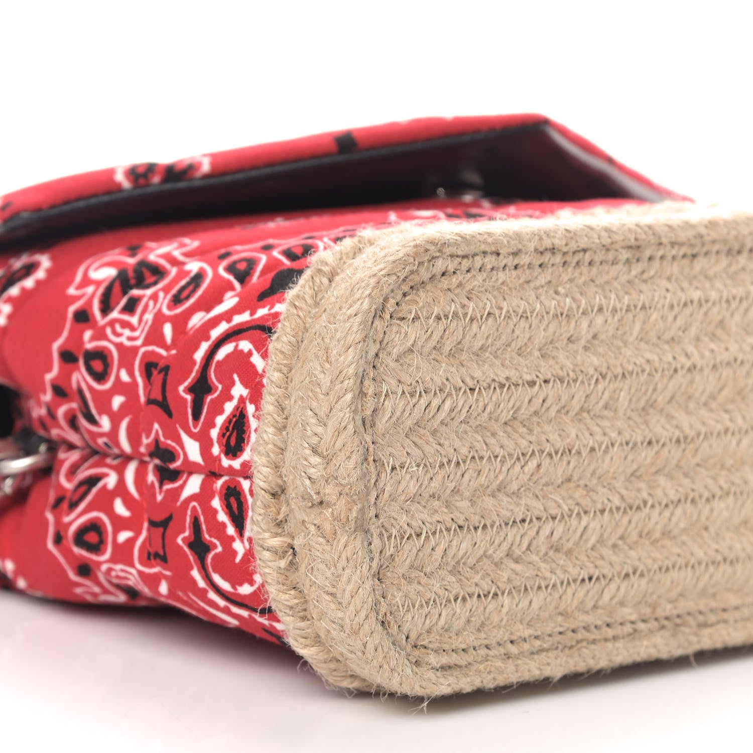 Saint Laurent Cotton Bandana Y Quilted Monogram Toy Loulou Crossbody Bag Red 6 of 9