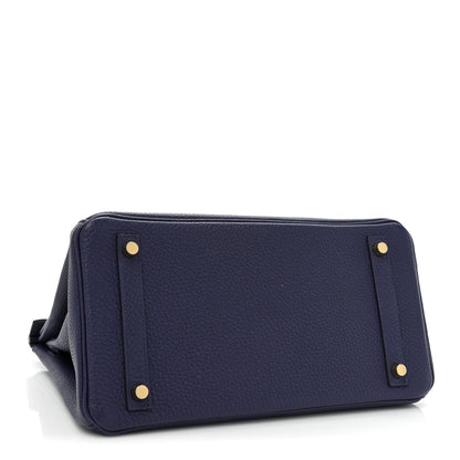 Hermes Togo Birkin 30 Bleu Encre 4 of 9