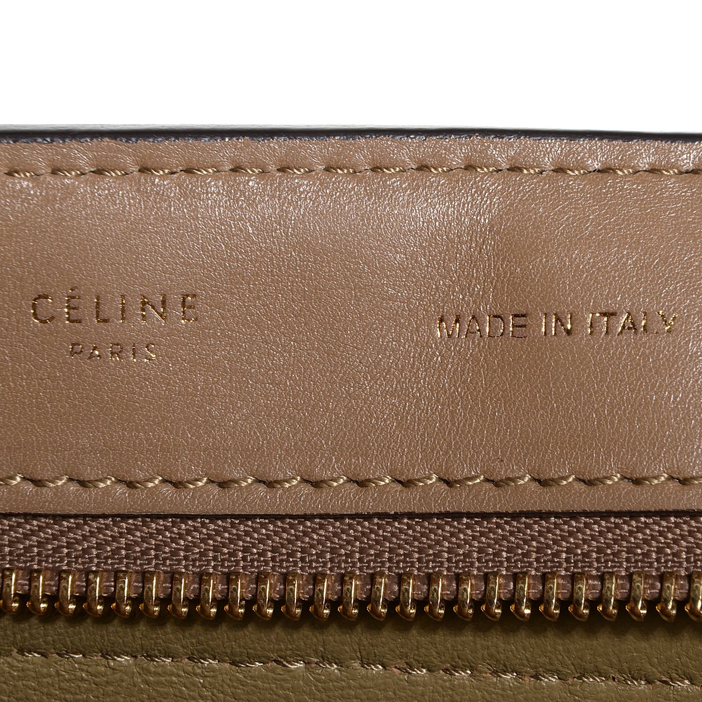 Calfskin Suede Medium Tri-Color Trapeze Olive
