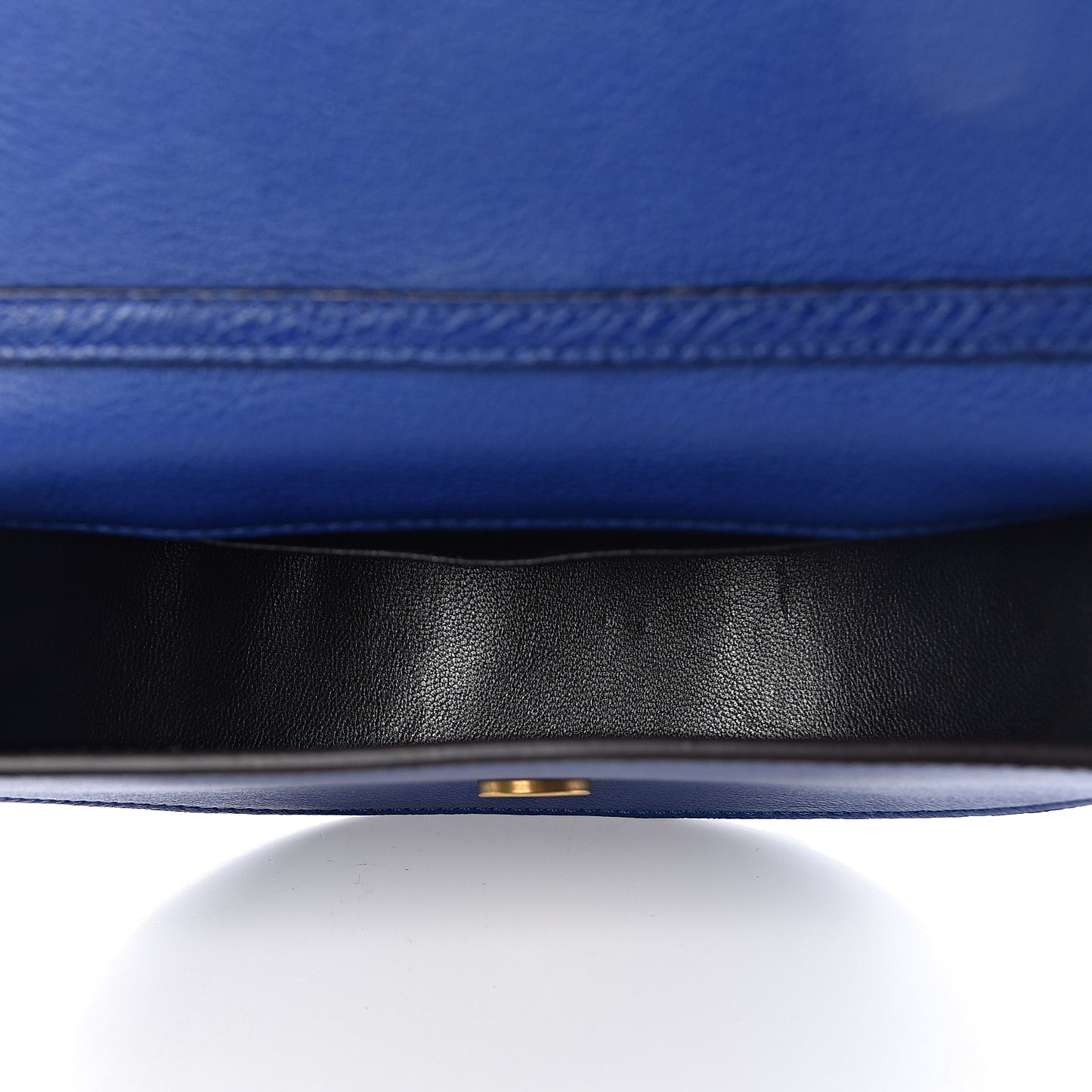 Calfskin Small Nile Bracelet Minaudiere Bag Majesty Blue