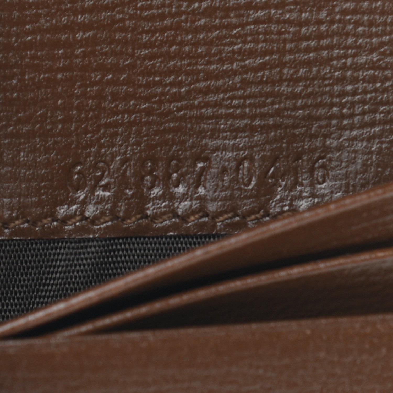 Gucci GG Supreme Monogram Horsebit 1955 Card Case Wallet Beige Ebony Brown Sugar 7 of 7
