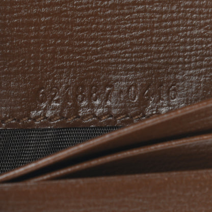 Gucci GG Supreme Monogram Horsebit 1955 Card Case Wallet Beige Ebony Brown Sugar 7 of 7