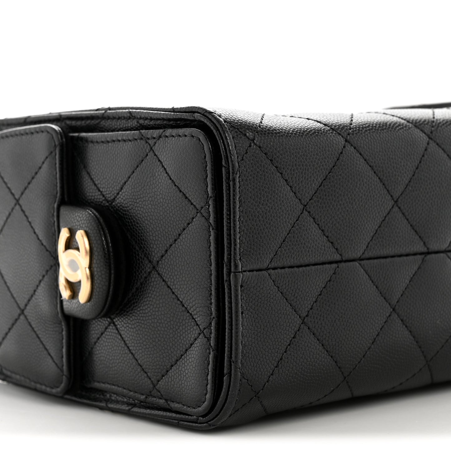 Caviar Quilted Mini Chanel 25 Handbag Black