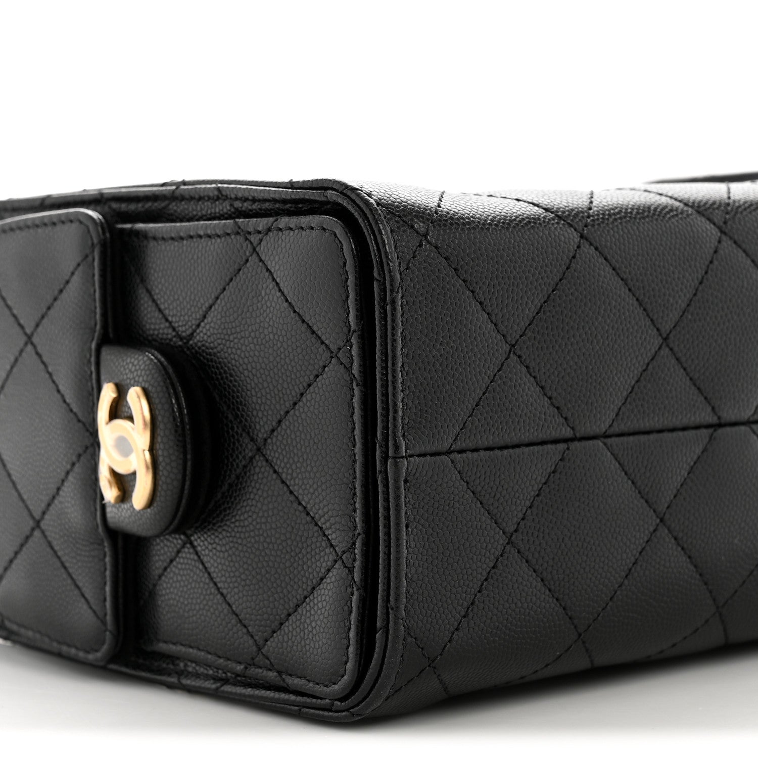 Chanel Caviar Quilted Mini Chanel 25 Handbag Black 9 of 11