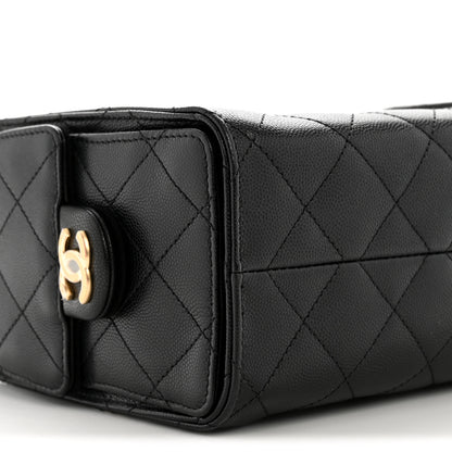 Chanel Caviar Quilted Mini Chanel 25 Handbag Black 9 of 11