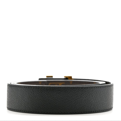 Louis Vuitton Calfskin Monogram 30mm LV Initiales Reversible Belt 90 36 Black 4 of 8