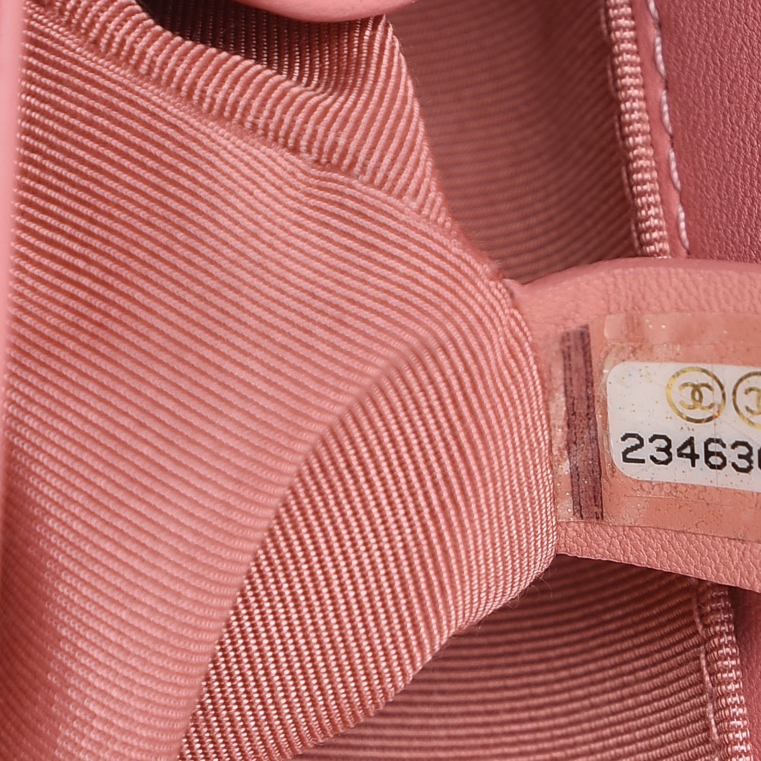 Chanel Fabric Chevron Braided Medium Boy Flap Light Pink Ivory 7 of 10