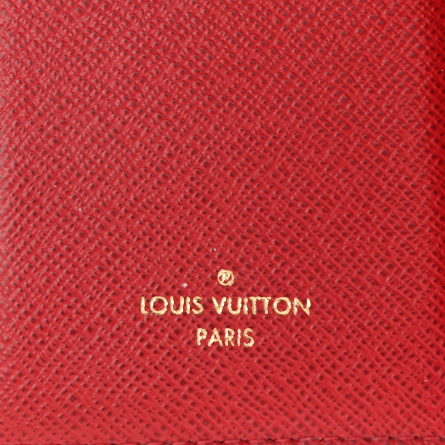 Damier Ebene Victorine Wallet Red