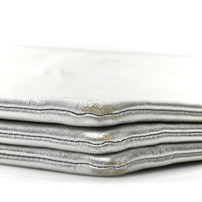 Celine Metallic Lambskin Large Trio Crossbody Bag Silver 9 of 17