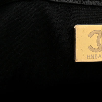 Chanel Shiny Crumpled Calfskin Quilted Small Chanel 25 Handbag Black 7 of 11
