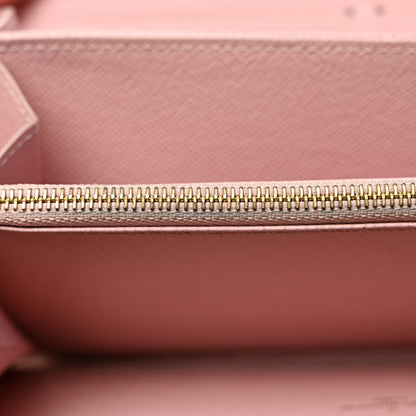 Louis Vuitton Damier Ebene Zippy Wallet Rose Ballerine 12 of 13