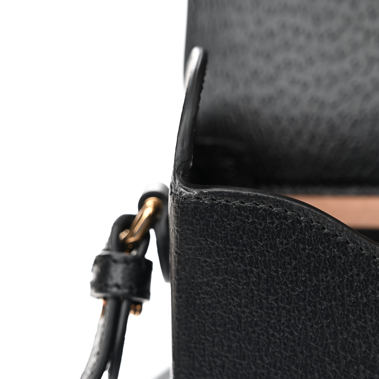 Gucci Dollar Calfskin Vertical Horsebit 1955 Crossbody Bag Black 11 of 12