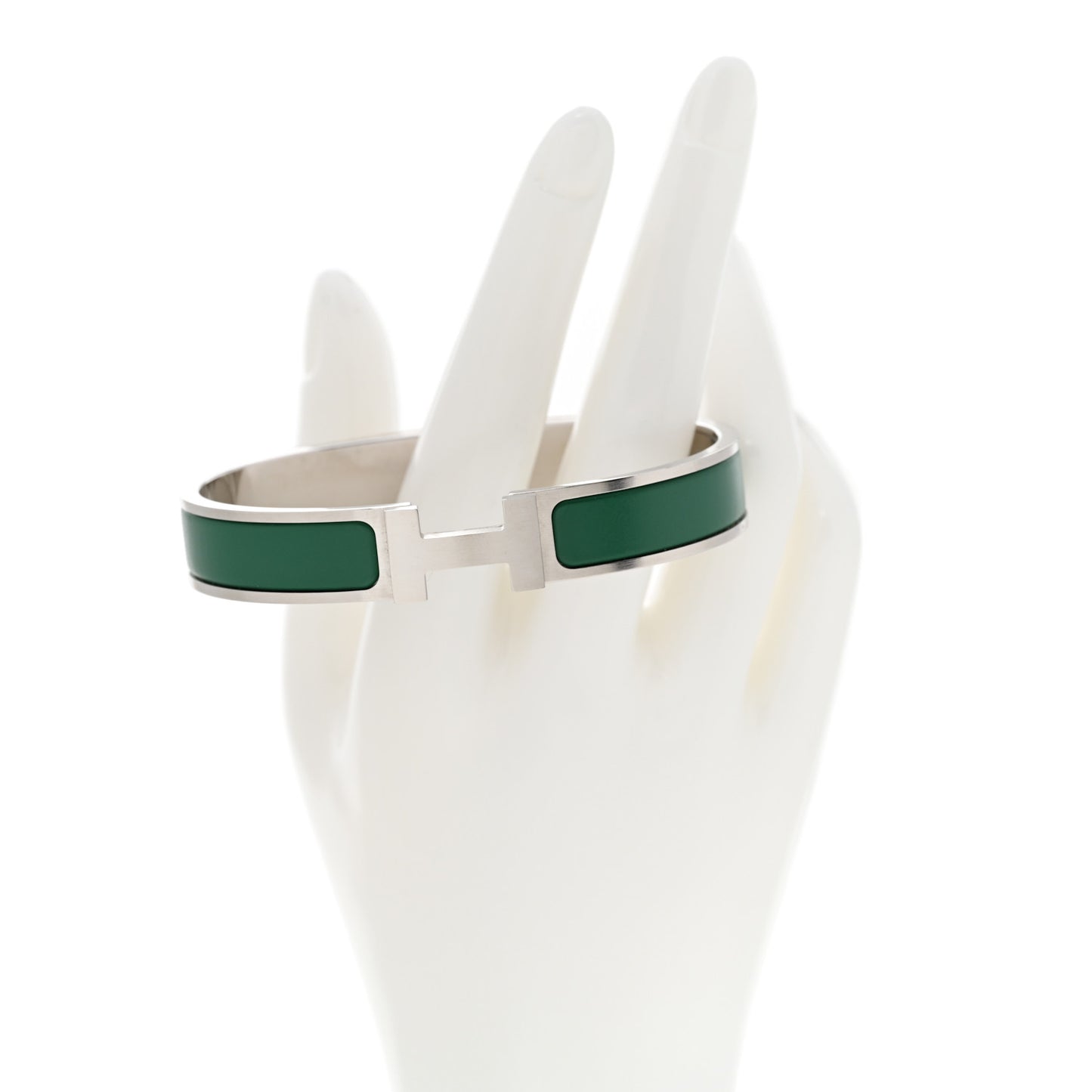 Narrow Enamel Clic Clac HH Bracelet GM Menthe