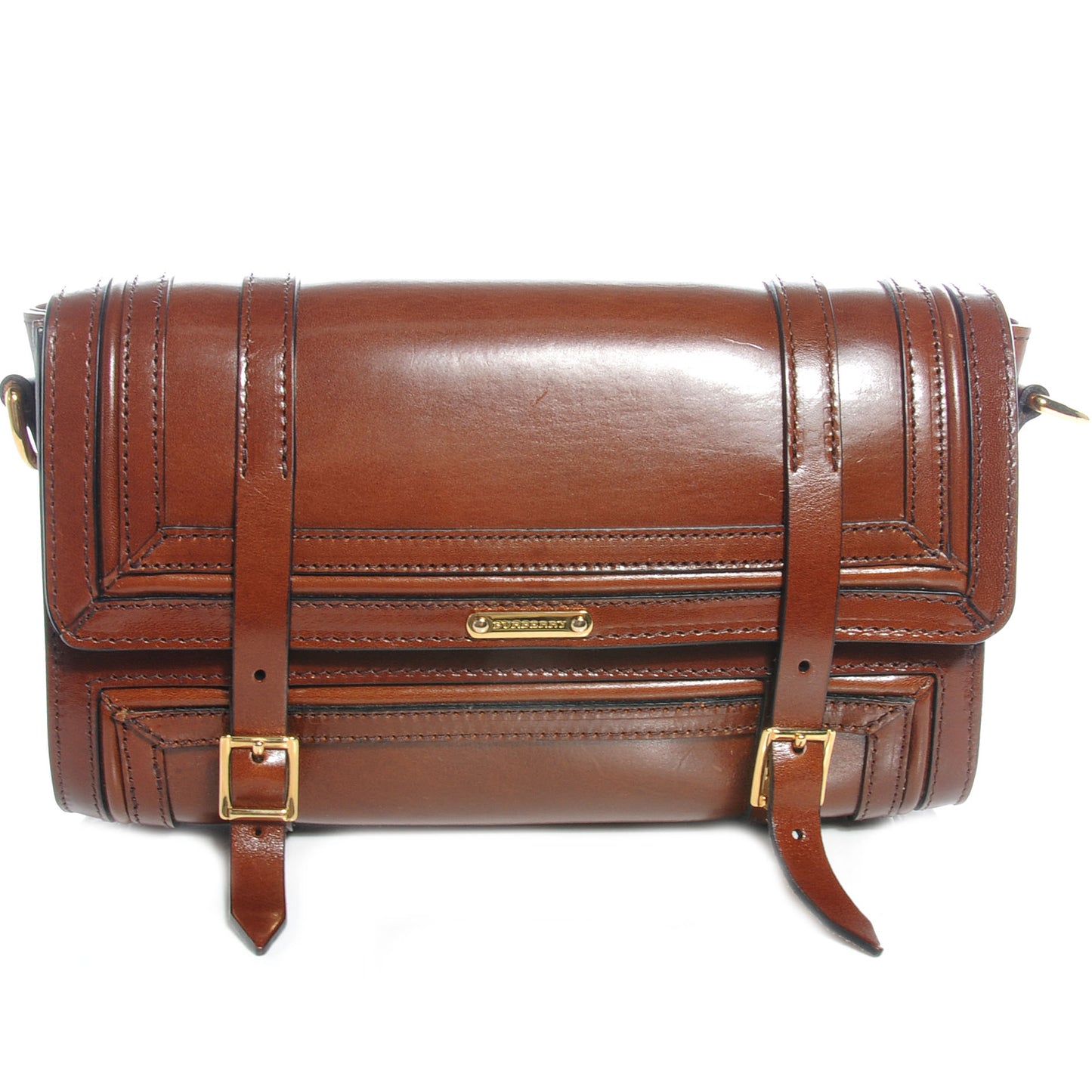 Prorsum Bridle Calfskin Doyle Crossbody Bag Dark Tan