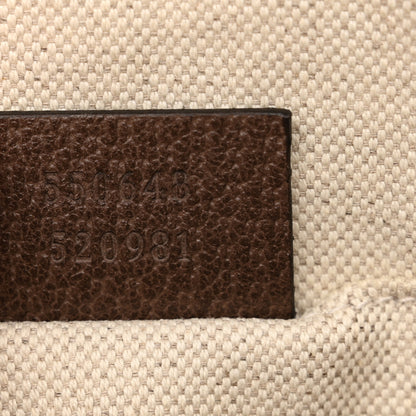 Gucci Soft GG Supreme Monogram Textured Dollar Calfskin Web Ophidia Pouch Pocket Belt Bag Beige Ebony New Acero Black 8 of 14
