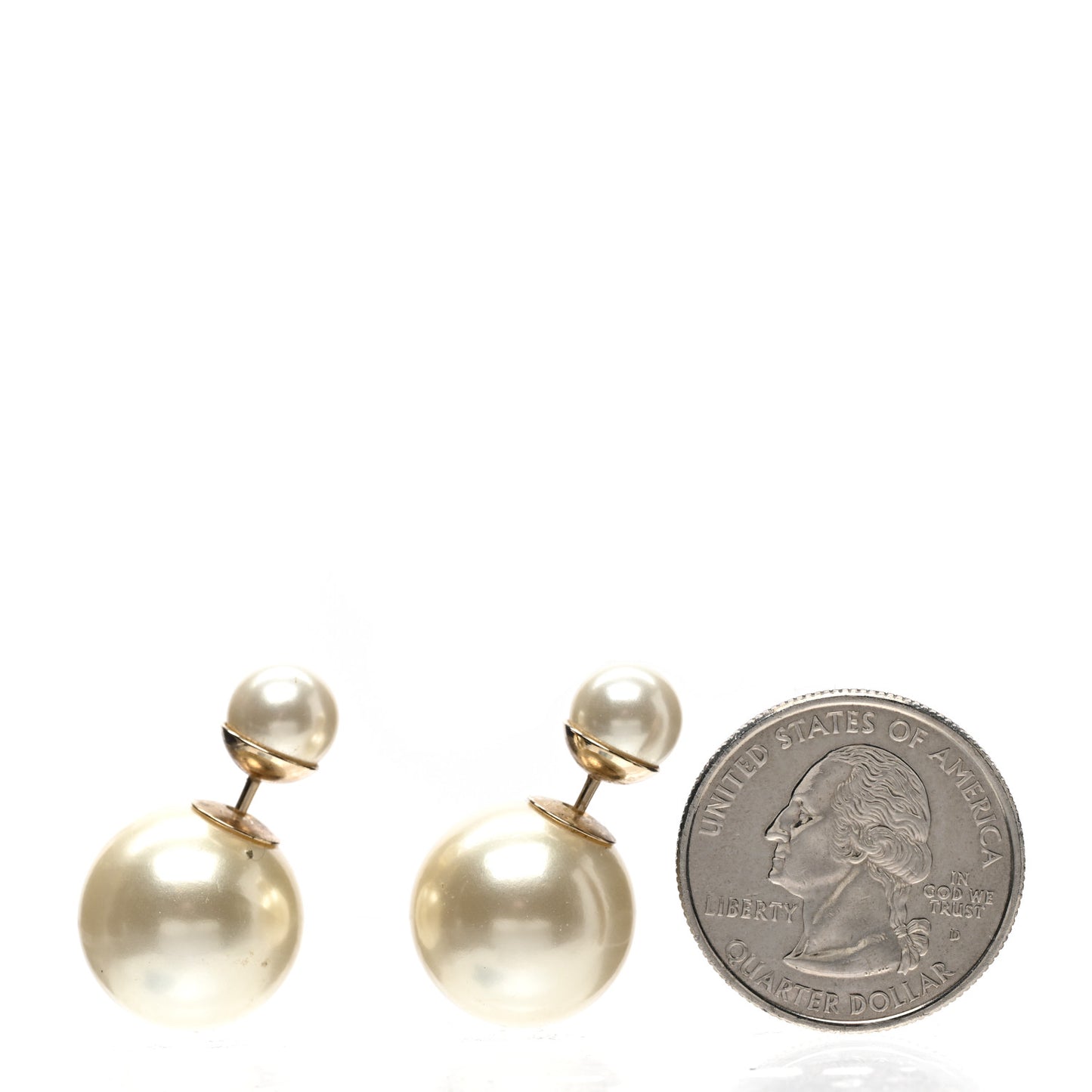 Pearl Mise En Dior Tribal Earrings Gold