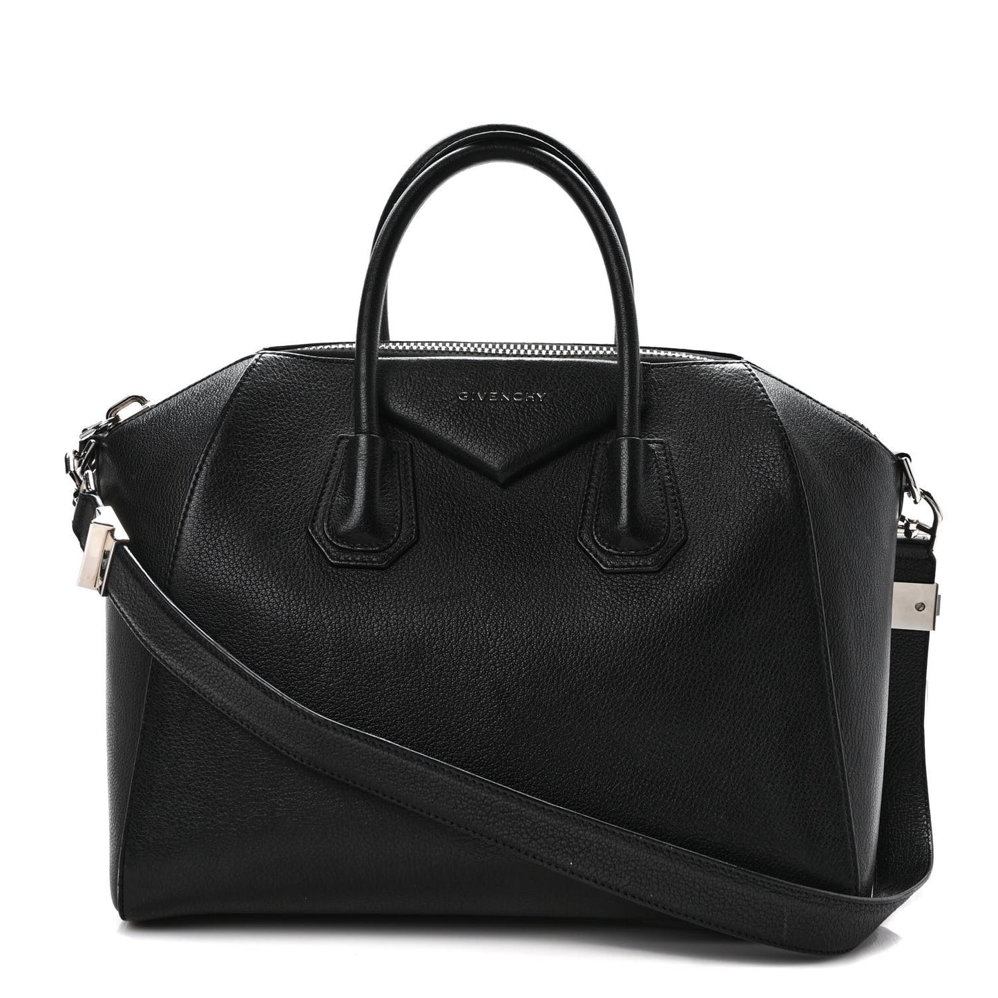 Sugar Goatskin Medium Antigona Black